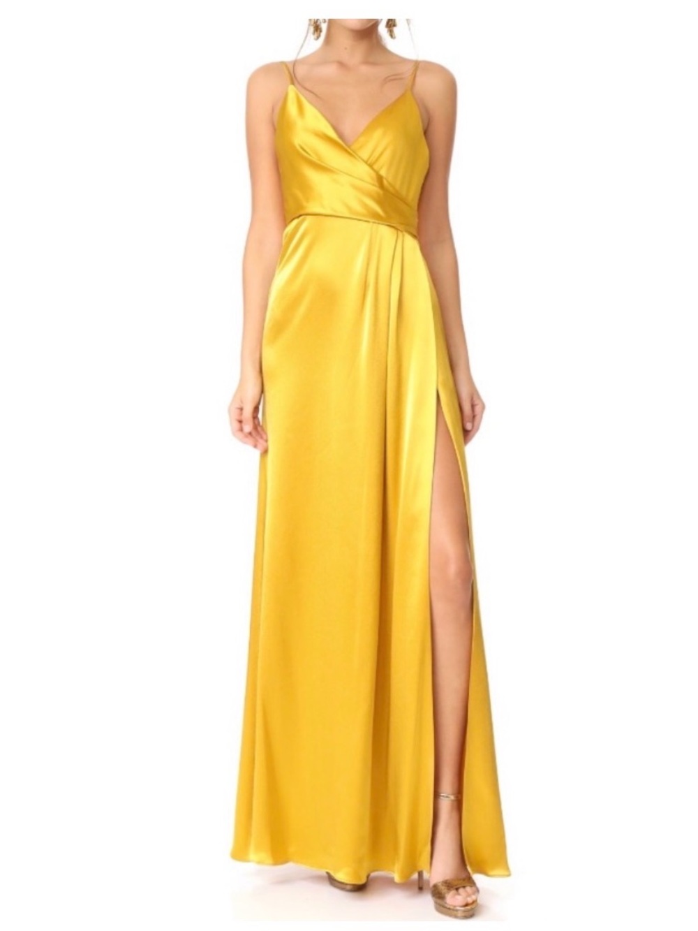 Jill Jill Stuart Wrap Satin Dress size 6